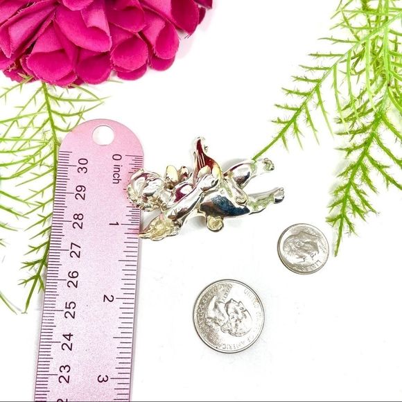 VINTAGE⚜️Sterling Artisan SAM PHILIPE Cherub Pin - Picture 14 of 14